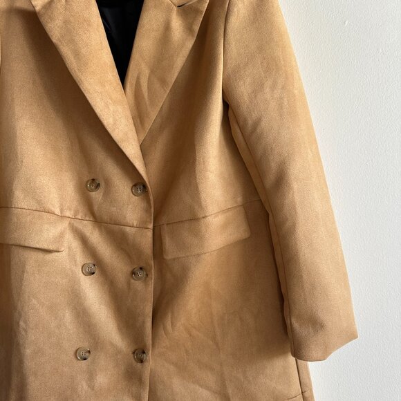 Faux Suede Trench Coat - Picture 5 of 5